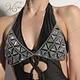halter rhinestone body chain